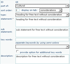 Statement Reference without Consideration Sub Statement