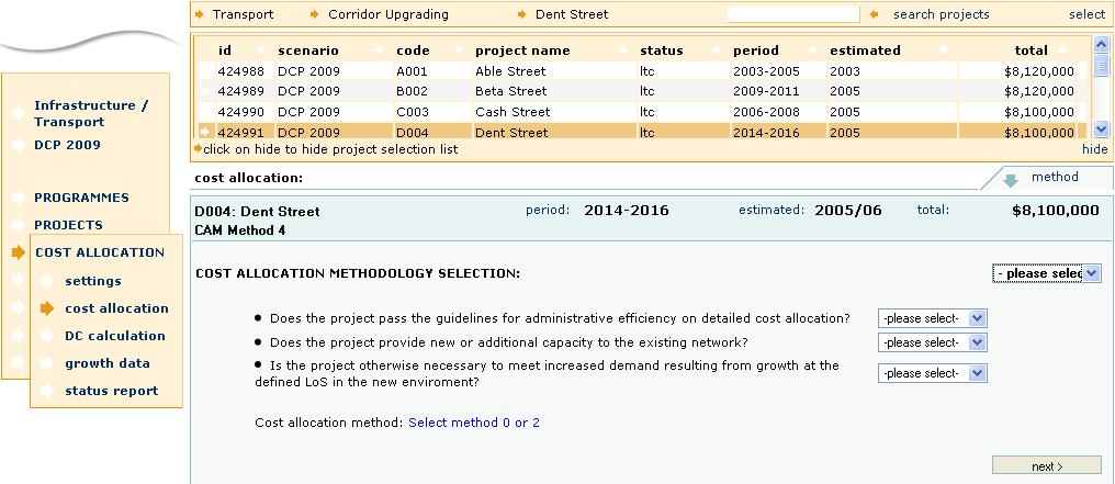 Cost Allocation